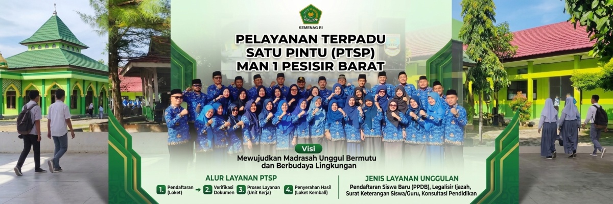 Pelayanan Terpadu Satu Pintu (PTSP) MAN 1 Pesisir Barat